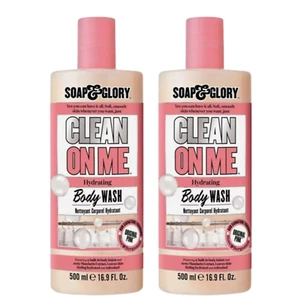 Soap & Glory Clean On Me Creamy Clarifying Body Wash 2 x 500ml - Picture 1 of 3
