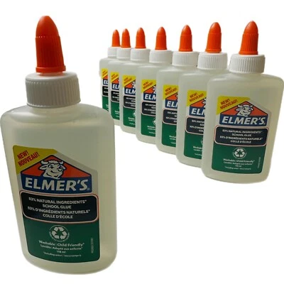 ELMERS Pegamento PVA puro de Elmer - paquete multivalor x 8 - pegamento escolar líquido
