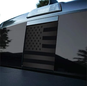 2016-2022 Toyota Tacoma Rear Middle Window Solid USA Flag Decal Sticker - Picture 1 of 1