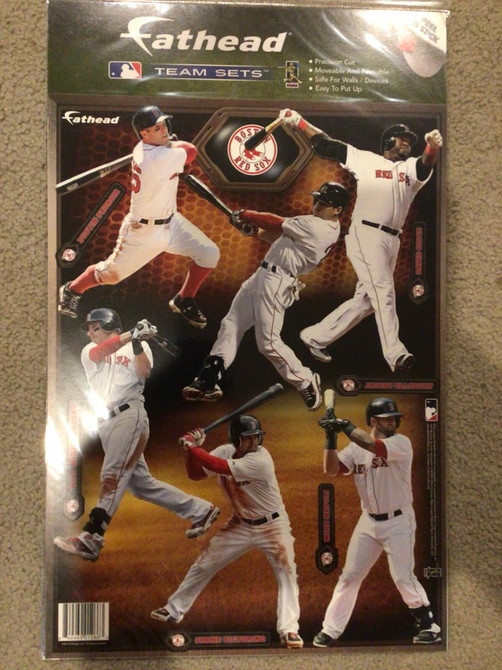 FATHEAD Team Set Red Sox David Ortiz Dustin Pedroia Jacoby Ellsbury Mike Napoli - Image 1 of 1