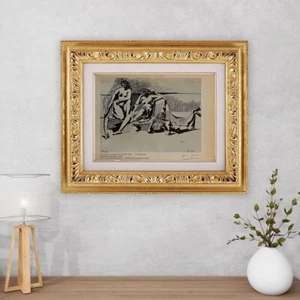 Original Pablo Picasso signed lithograph, COA and appraisal for $3,500 USD! - Picture 1 of 12