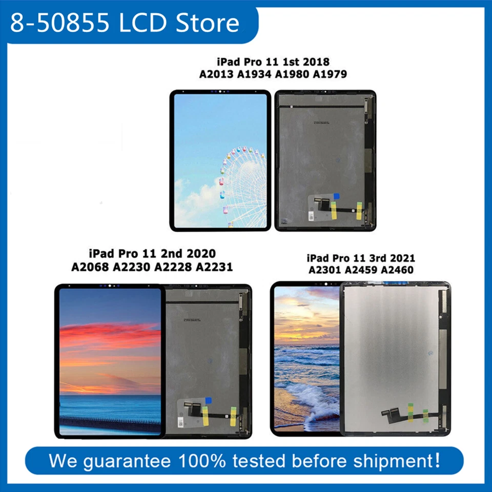 ЖК-дисплей сенсорный экран цифровой планшет для iPad 11 1 2018 / 2 2020 / 3 2021 - Изображение 1 из 1