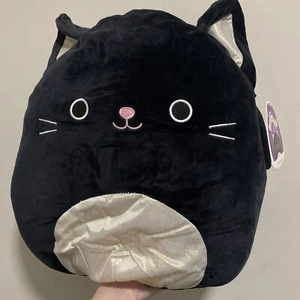 Squishmallows 2021 Otoño Gato Halloween Negro Dorado Squishmallow Juguete 16" NUEVO - Imagen 1 de 3