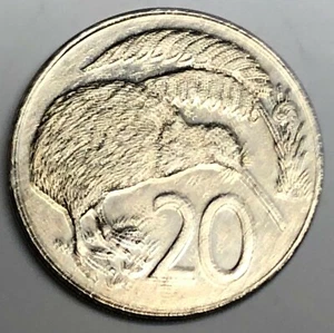 # C6425 NEW ZEALAND COIN, 20 CENTS 1987 - Picture 1 of 2