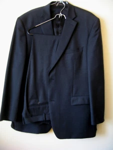 TASSO ELBA Men's 2 pc. Suit Charcoal Gray 2 Button Single Breasted – 46R 41x29 - Picture 1 of 18