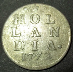 Certificate Authenticity 1772 Dutch Colonial New York Silver Loin Dime Hollandia - Picture 1 of 5