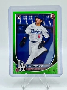 2025 Bowman Hyeseong Kim RC Neon Green /399 #91 Dodgers - Picture 1 of 2