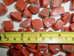 Tumbled Stone Red Jasper Stone 6 to 10 g small size pieces 250 gram Lot - Picture 1 of 11