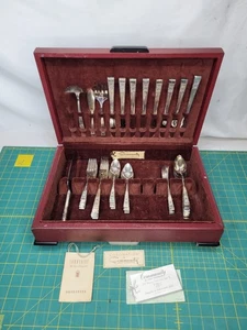 Vintage 57 Pc Community Silver Plate CORONATION Silverware Flatware Set In Case - Picture 1 of 11