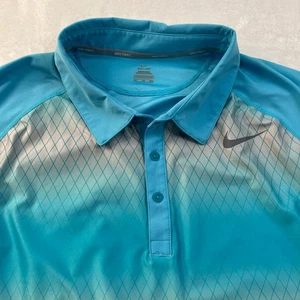 Nike Roger Federer RF 2013 Basel Indoor Herren Shirt XXL 2XL Blau Polo Tennis - Bild 1 von 7