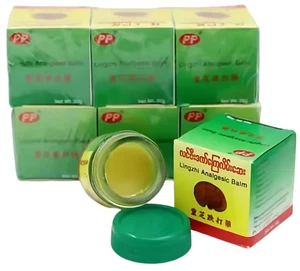 6x Bálsamo Analgésico Lingzhi 30g Alivio del Dolor Myanmar Crema Herbal Masaje Ungüento - Imagen 1 de 12