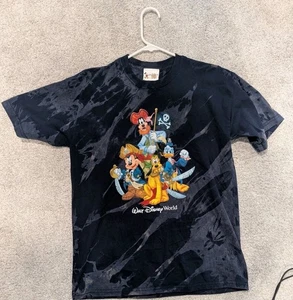 Disney World Kids XL T Shirt Blue Characters Pirates - Picture 1 of 5