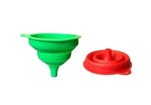 Tolva de cocina embudo de silicona plegable plegable para transferencia de aceite de agua - Imagen 1 de 1