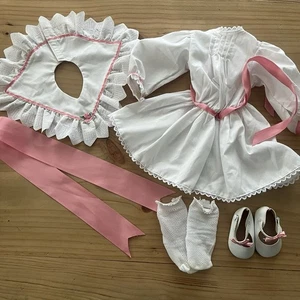 American Girl Samantha's Tea Party Dress Socks Shoes Ribbon Pleasant Co 1989 - Picture 1 of 9