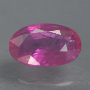 0.49 CT.  Natural Ruby Oval 6x4 Madagascar Pinkish Red Heated by fire only - Picture 1 of 2