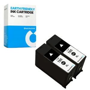 2-Pack Compatible OSI Black 155XL Ink Cartridge for Lexmark Pro715 Pro915 - Picture 1 of 1