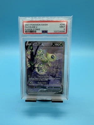 Pokemon Celebi V Alt Art Fusion Strike 245/264 PSA 9 Mint - Image 1 of 2