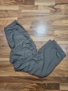 REI Pantaloni Uomo Convertibili da Escursionismo L 32L Nylon Zip Off Cargo Outdoor Grigio - Foto 1 di 11