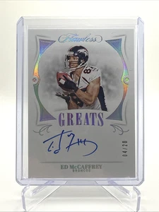 2021 Panini Flawless Greats Auto /20 - Ed Mccaffrey Broncos #GR-EDM - Picture 1 of 2