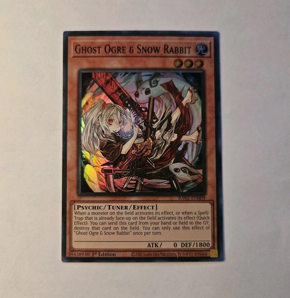 Ghost Ogre & Snow Rabbit Alternate Art Super Rare RA02-EN009 25th Anniversary - Image 1 of 1