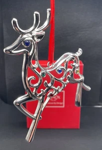 Lenox Sparkle & Scroll Lg 4x5 Ornamento Reno Cristales Multicolores. Nuevo en caja - Imagen 1 de 7