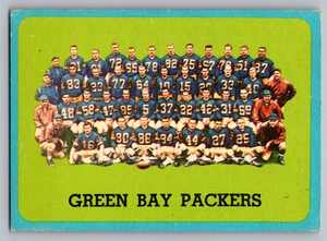 1963 TOPPS #97 GREEN BAY PACKERS TEAM CARD W/STARR/HORNUNG/NITSCHKE - Picture 1 of 3