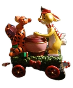 2002 Disney Bradford Editions Poohs Honeypot Express Train Car Ornament Tigger - Picture 1 of 10