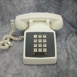 Vintage Telefon Stromberg Carlson weiß Touch Ton Taster Retro Telefon  - Bild 1 von 9