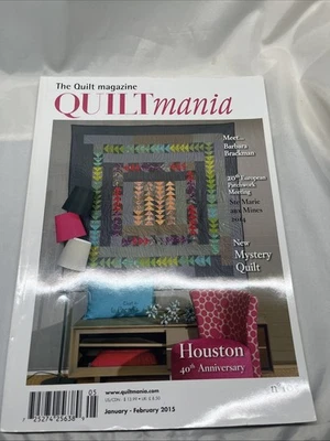 Quiltmania Magazine Quilt #105 Issue 2015 January - February w/ Patterns - Image 1 of 4