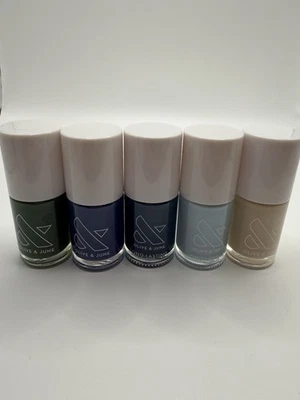 Olive And June Long Lasting Nail Polish Set Of 5 (blue/green/tan) - Image 1 of 4