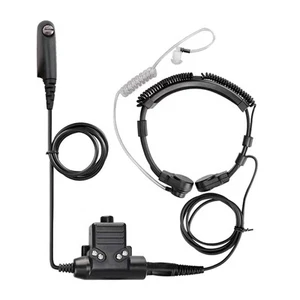 50MW U94 PTT Neck Throat Mic Earpiece Radio Headset For Baofeng UV-9R Plus - Afbeelding 1 van 9