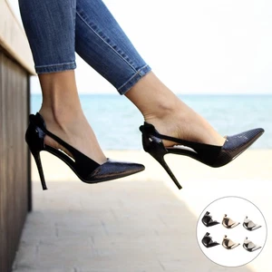 3 pares de accesorios para zapatos protectores de tacón alto protección cubierta metálica - Imagen 1 de 12
