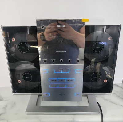Vintage Philips MCM 298 / 37 Micro Hi-Fi 4-Disc CD Speaker System - UNTESTED - Image 1 of 4