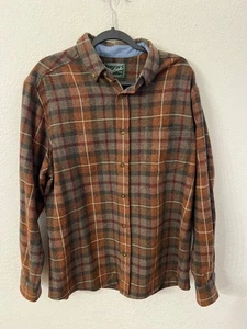 Woolrich Herren Hemd Buchweizen kariert Wolle & Nylon Größe L - Bild 1 von 6