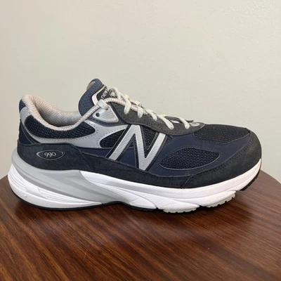 Zapatos New Balance 990v6 Mujer EE. UU. 8.5 2E Extra Anchos Azul Marino W990NV6 Hechos en EE. UU. Gamuza Foto 1 de 4