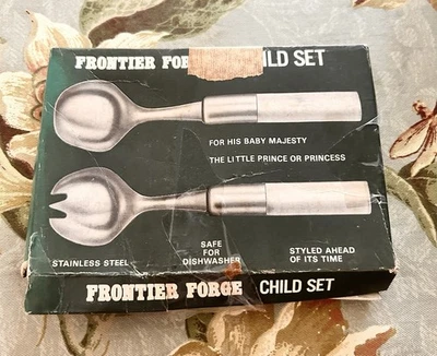 Juego de 2 piezas de cuchillo Robinson Knife Co. Japón vintage MCM FRONTIER FORGE NIÑO/JUVENTUD Foto 1 de 2