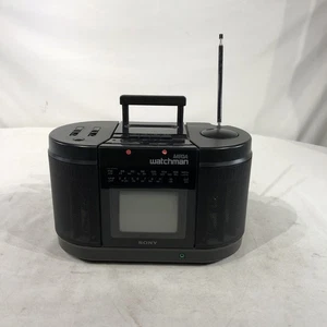 Sony FD-555 Mega Watchman TV AM FM Radio Cassette Surround, FUNKTIONIERT! - Bild 1 von 9