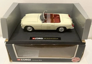 Corgi 1/18 95103 1963 MGB Open Top Roadster in Cream-White Mint in Box - Picture 1 of 4
