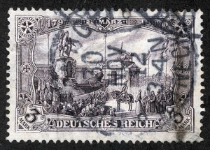Germany Sc 94a Brownish Violet 3m Black Nov 30 1212 CDS Cxl Peacetime Printing - Picture 1 of 1