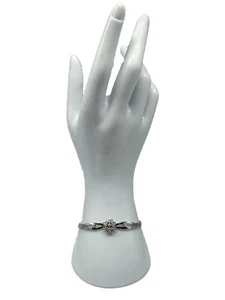 585er Weißgold; Armband mit Diamanten - Bild 1 von 7