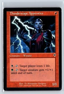 (3x) THUNDERSCAPE APPRENTICE - Invasion – MTG Magic the Gathering Card - Common - Picture 1 of 6