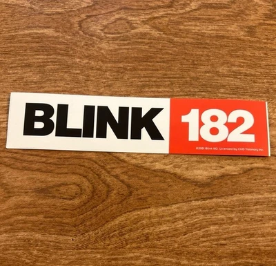 VINTAGE & RARE 2001 Blink 182 Official Sticker - Image 1 of 2