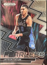 2023-24 Panini Prizm Draft Picks Fearless Insert #19 Jayson Tatum