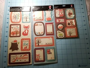 Imaginisce Brand:Scrapbooking Thanksgiving 2 Sticker Stackers & 1 Chipboard, NEW - Bild 1 von 12