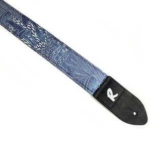 Blue Mushroom Guitar Strap - Etched Mushroom Guitar Strap-Double Padded Comfort - Picture 1 of 9
