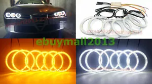 W&Y Switchback Halo Ring for Alfa Romeo 159 2005-2011 Devil Demon Angel Eye DRL - Picture 1 of 12