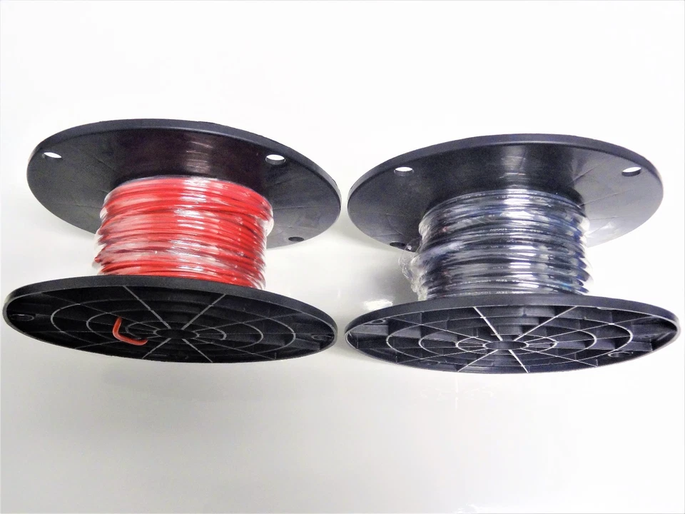 200' pés MTW 6 AWG CALIBRE 100' PRETO E 100' VERMELHO FIO COBRE SGT FIO ALTO - Imagem 1 de 1