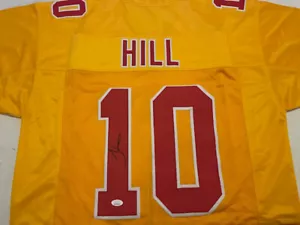 TYREEK HILL AUTOGRAPHED CUSTOM KANSAS CITY CHIEFS JERSEY JSA COA - Picture 1 of 2