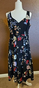 Vestido patinador City Chic para mujer hasta la rodilla talla grande 16 floral sin mangas - Imagen 1 de 3