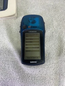 Garmin eTrex Legend handheld Blue /instruction and cord used tested gps - Picture 1 of 10